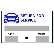 Stock Static Cling Reminders-Return For Service