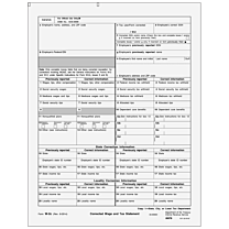 W-2C Correction Copy 1 - Employer State, City or Local, or Record 
