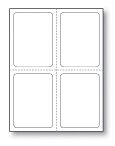 Plain Addendum Stickers (4) 4-1/4" x 5-1/2"