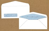#10 Standard Window Envelopes With Blue Security Tint