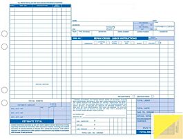 Repair Order 3-Part Carbonless 8-1/2