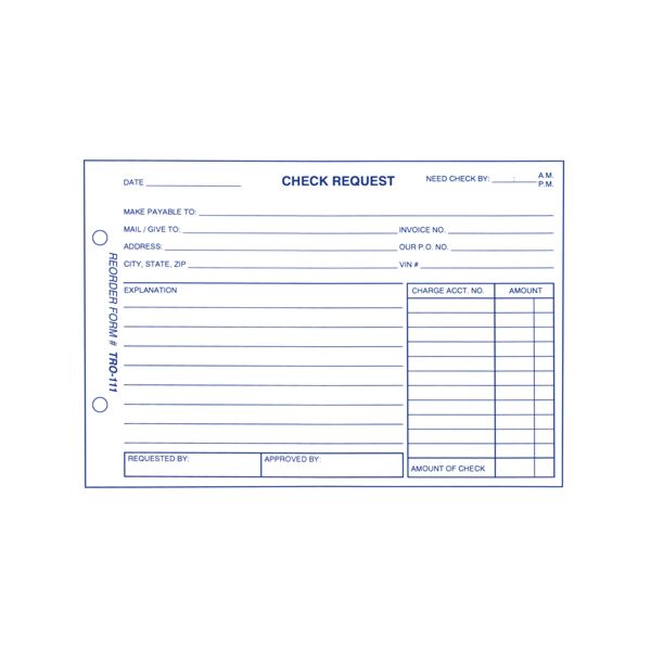 Check Request Form