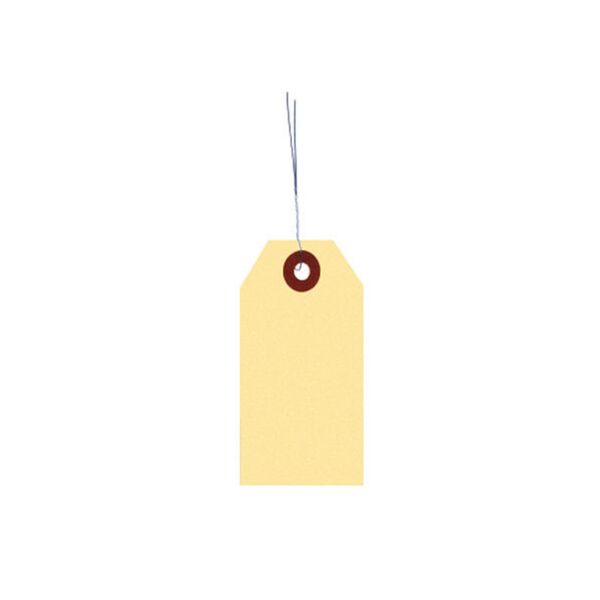 Manila Tags with Wire Inserted 3-1/4 x 1-5/8