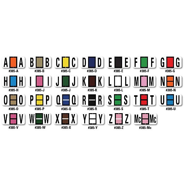Color-Code Alphabet Labels (Full Set)