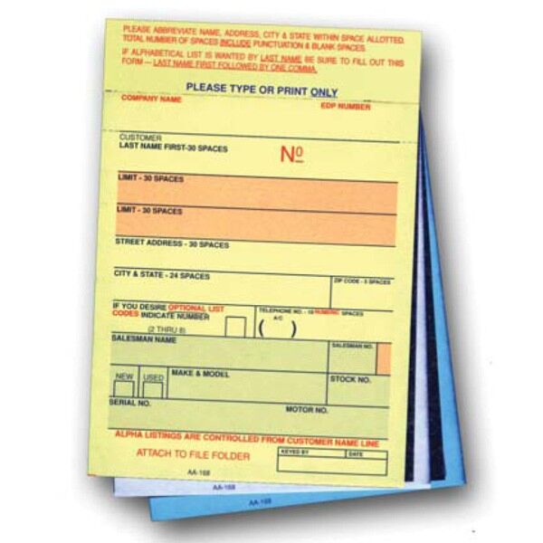 Vehicle Deal Label (Plain)